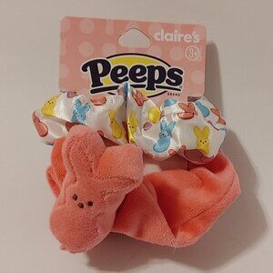 ADORABLE Peep's Scrunchies Multicolour Marshmallow Peeps Hair Towel Look